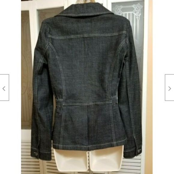 Lady Enyce Jackets & Coats Ladies Denim Black Jacket By Lady Enyce